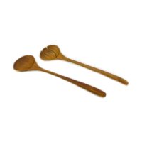 Conjunto de utensilios de cocina de madera de teca