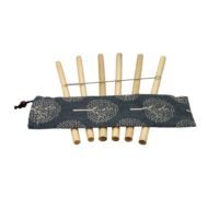 Set de pajitas de bambú