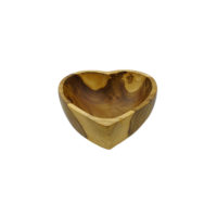 Cuenco madera forma corazón de Ø 15 cms