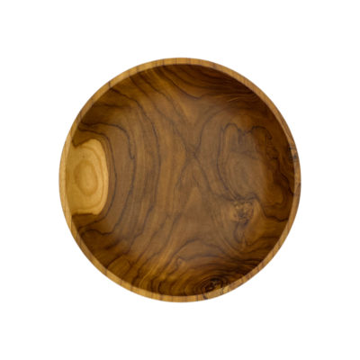 Centro de mesa de madera de teca de Ø 8 x 8,5 cms