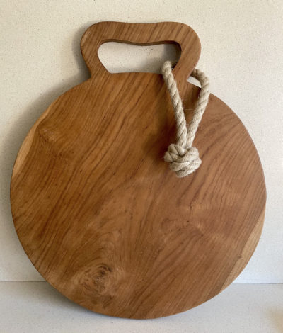Tabla cocina de madera de teca redonda de Ø 35 cms
